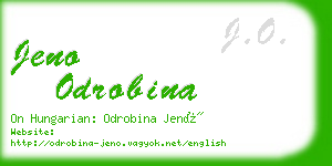 jeno odrobina business card